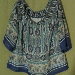 Origami over the shoulder top